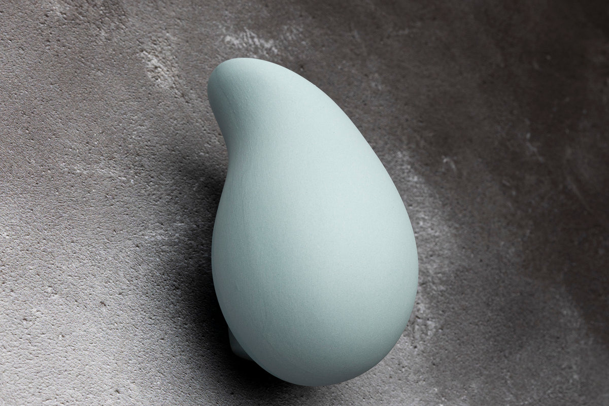 Droplet Wall Vase by Kate Schuricht ceramics, available at Padstow Gallery Cornwall