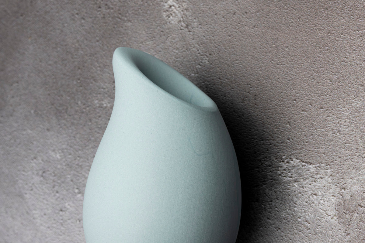 Droplet Wall Vase by Kate Schuricht ceramics, available at Padstow Gallery Cornwall