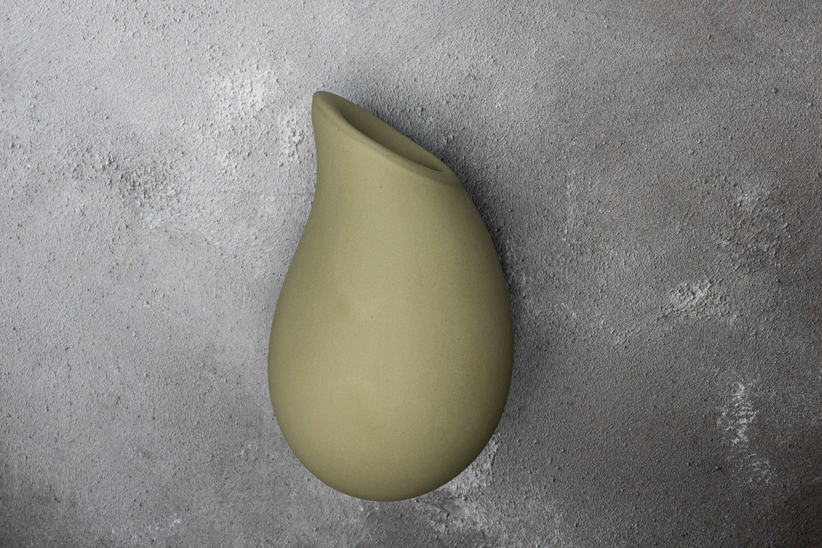 Droplet Wall Vase by Kate Schuricht ceramics, available at Padstow Gallery Cornwall
