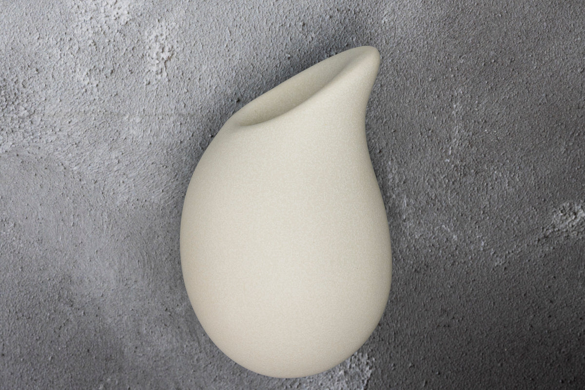 Droplet Wall Vase by Kate Schuricht ceramics, available at Padstow Gallery Cornwall