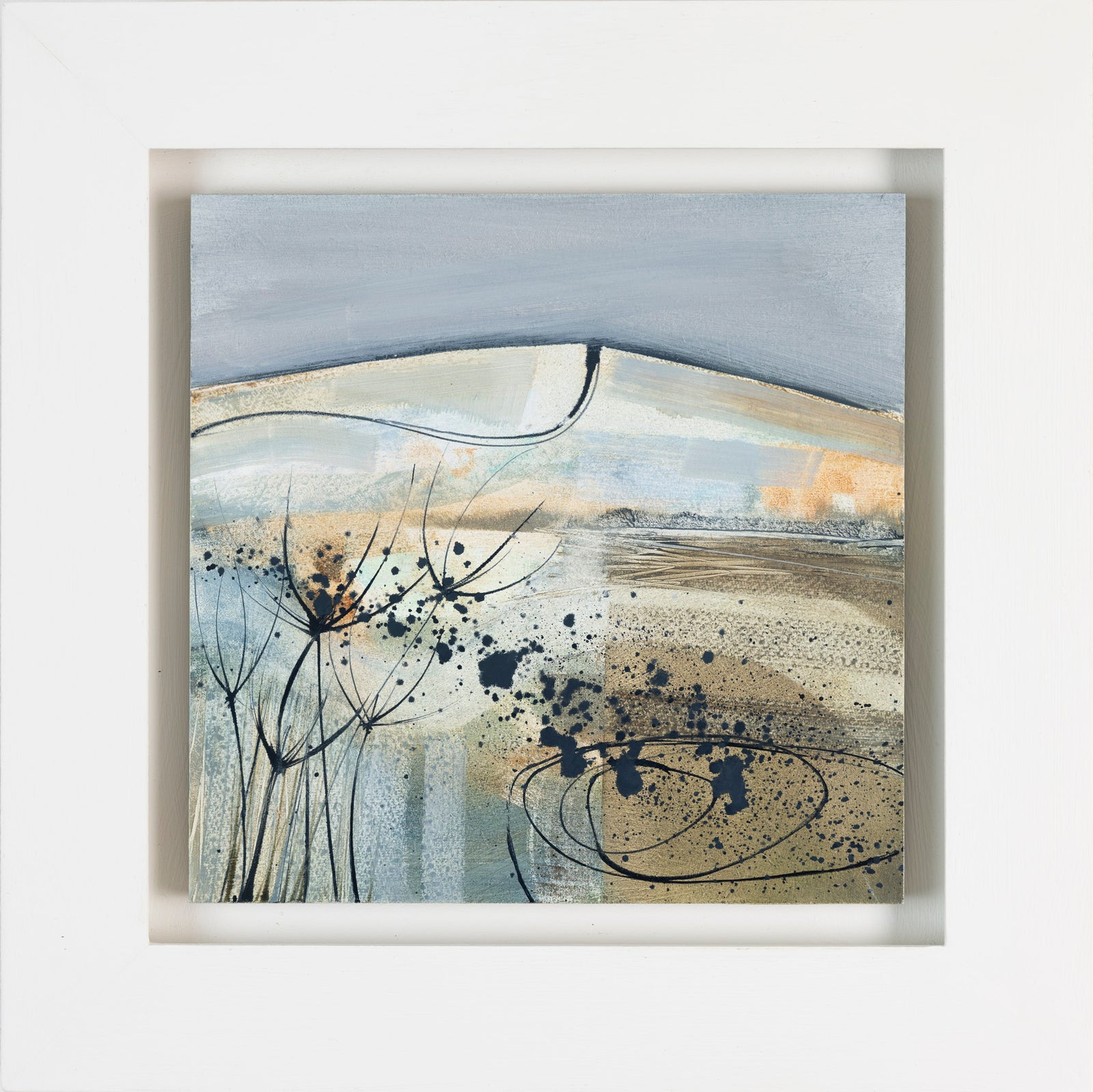 To the top of the Downs by Ruth Taylor, oil on board, available at Padstow Gallery, Cornwall