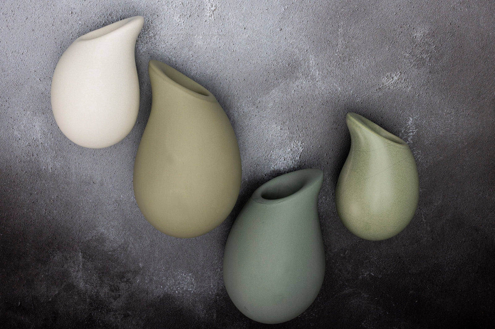 Droplet Wall Vase by Kate Schuricht ceramics, available at Padstow Gallery Cornwall