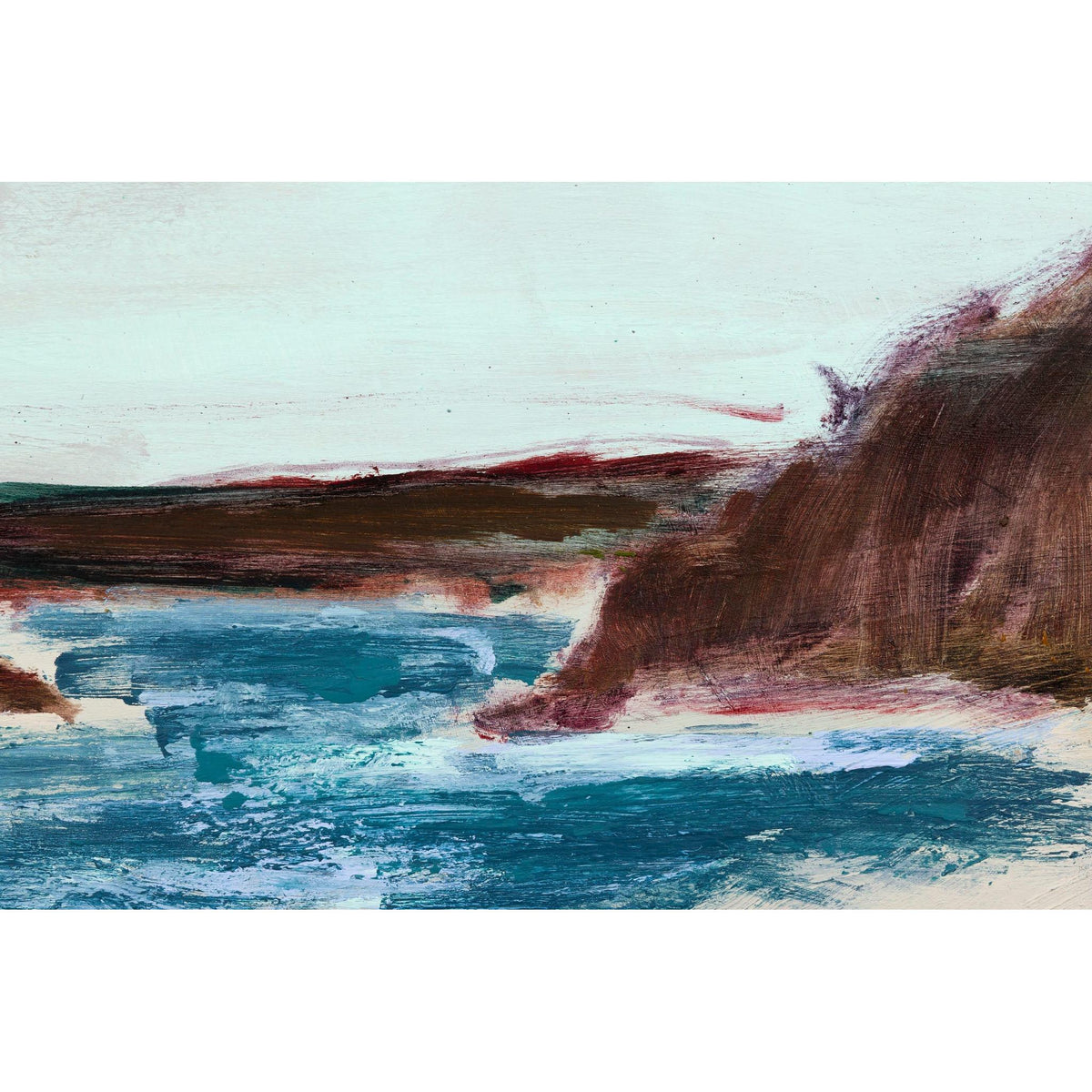 Close up of United 100x100cm, mixed media original painting by Alex Yarlett, available at Padstow Gallery, Cornwall