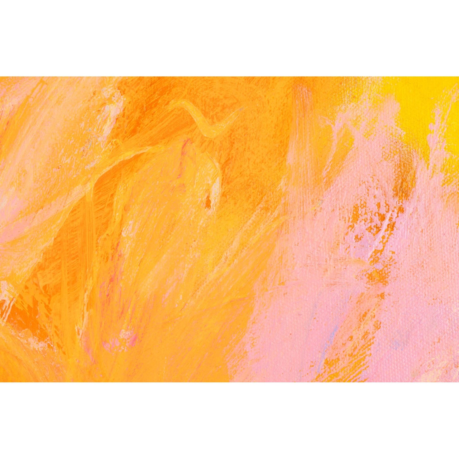 Close up of Fresh 100x120cm mixed media original painting by Alex Yarlett, available at Padstow Gallery, Cornwall