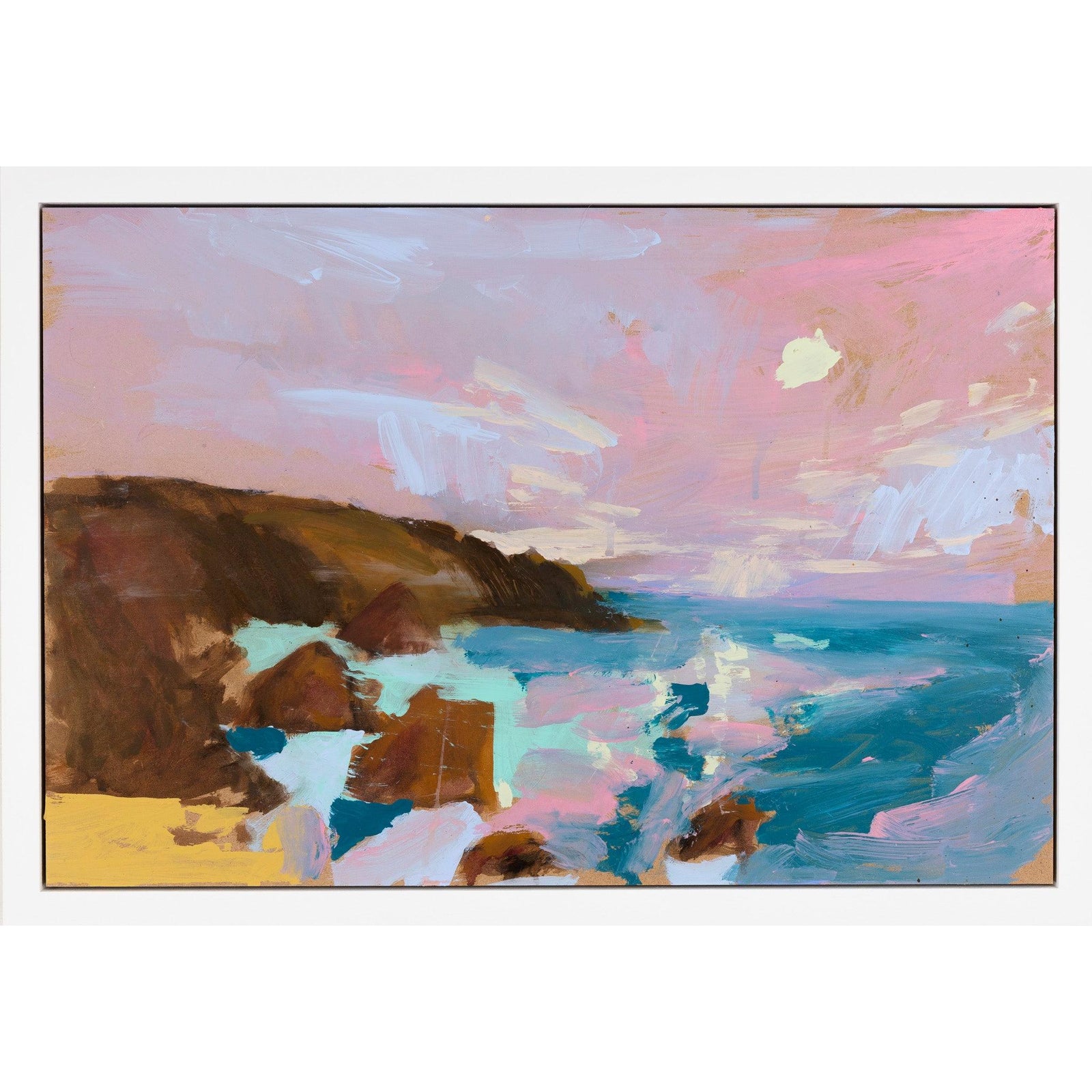 Rest, mixed media original painting by Alex Yarlett, available at Padstow Gallery, Cornwall