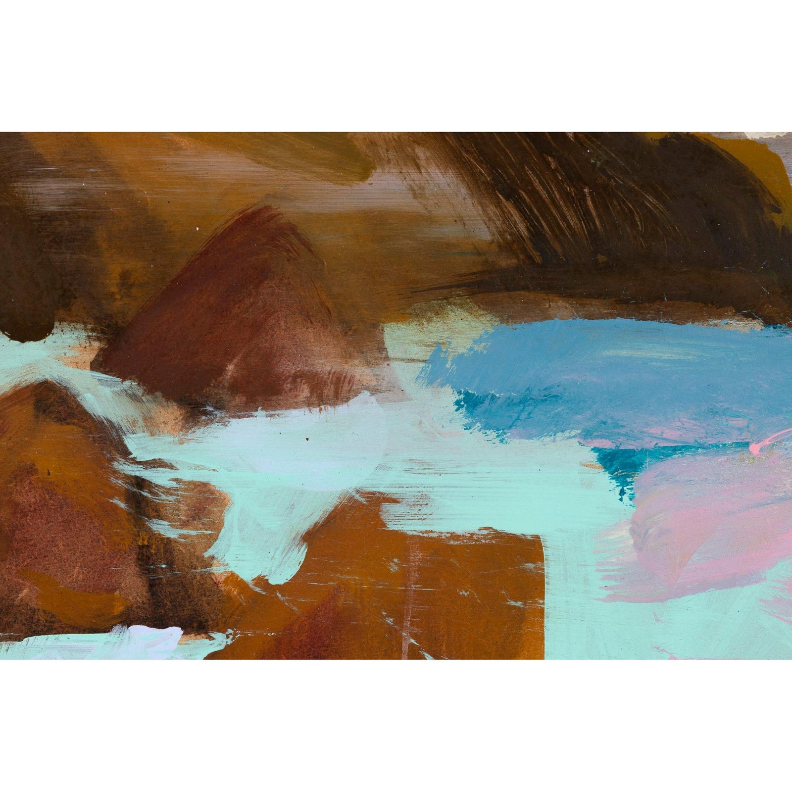 Close up of Rest, mixed media original painting by Alex Yarlett, available at Padstow Gallery, Cornwall