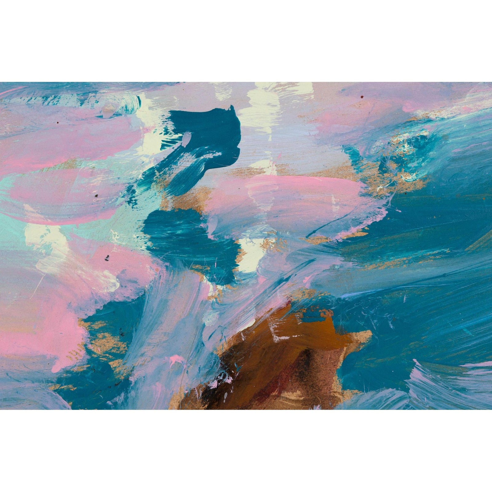 Close up of Rest, mixed media original painting by Alex Yarlett, available at Padstow Gallery, Cornwall