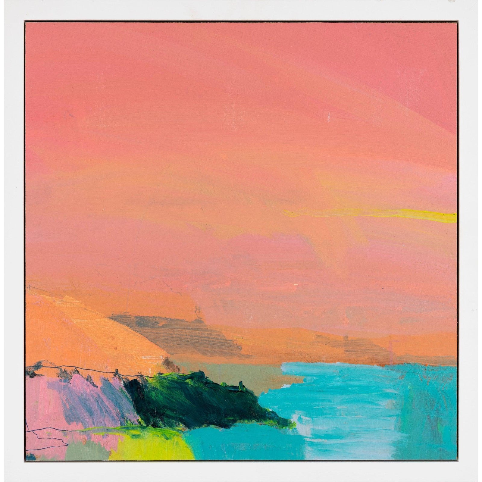 Freedom, mixed media original painting by Alex Yarlett, available at Padstow Gallery, Cornwall
