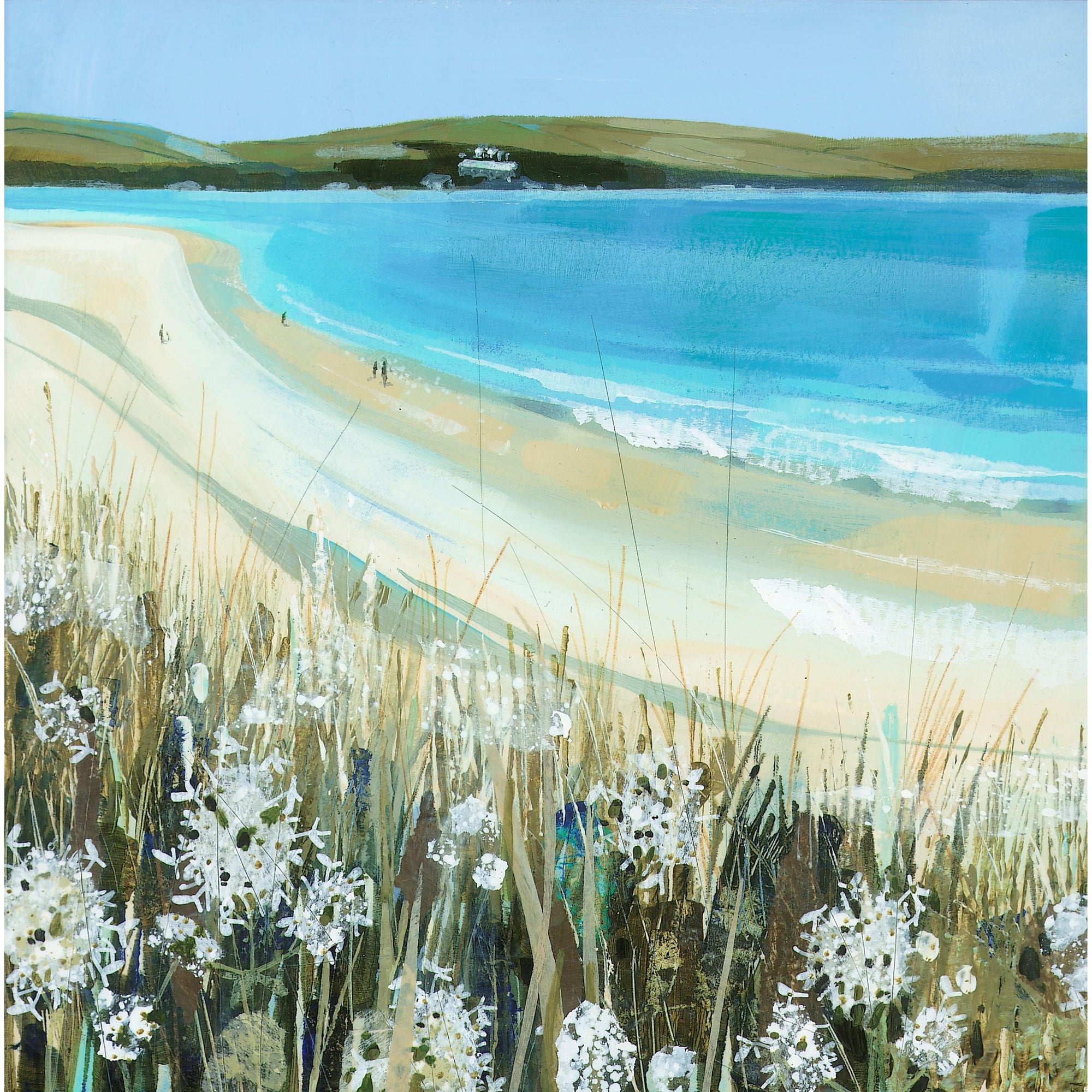 Coast Path to Hawkers Cove, by Claire Henley, available at Padstow Gallery, Cornwall