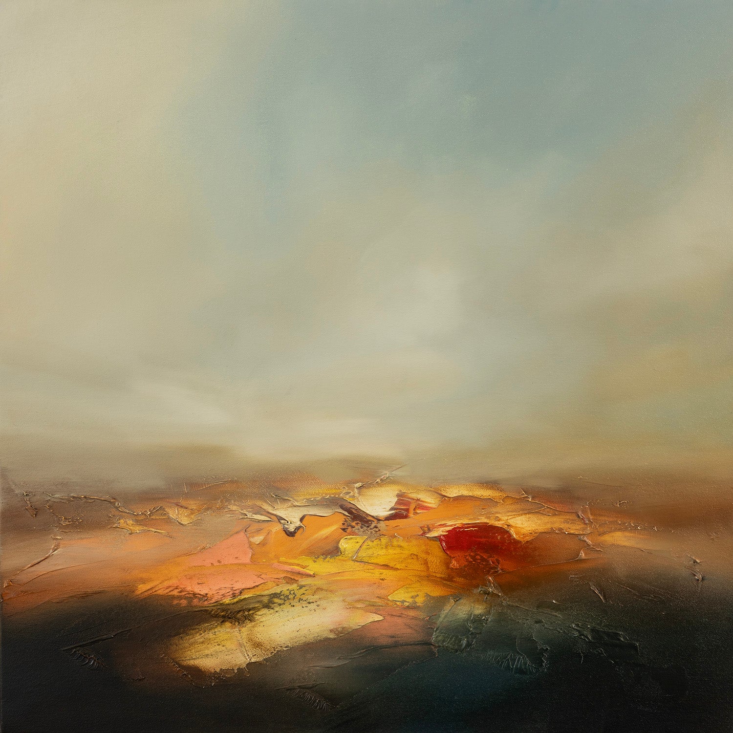 'Dusk Falls' oil on canvas original by Paul Bennett, available at Padstow Gallery, Cornwall