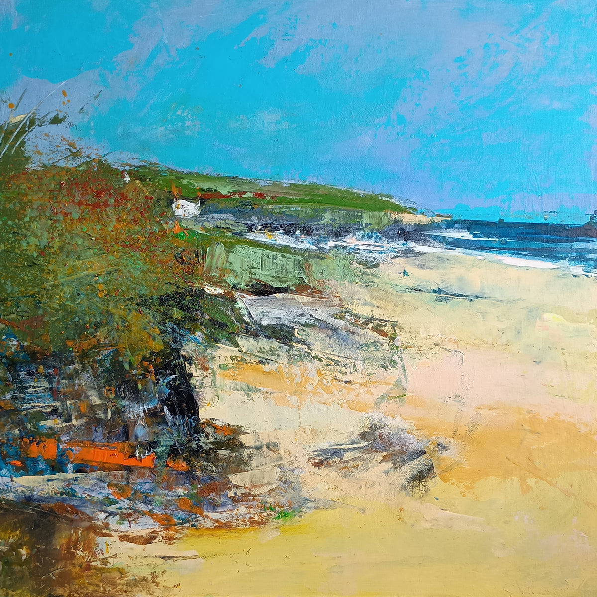 Harlyn Summer by Ian Rawnsley available at Padstow Gallery, Cornwall