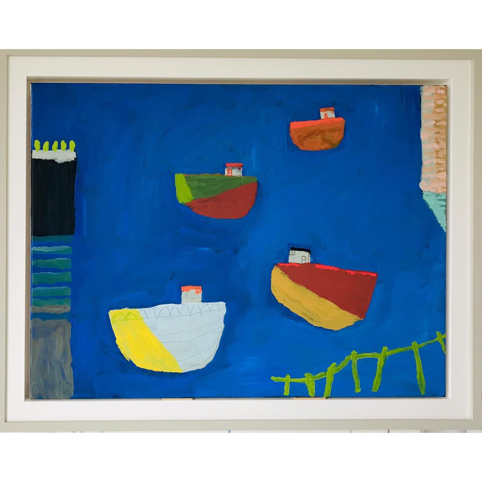 Fishing Fleet by David Pearce, available at Padstow Gallery, Cornwall