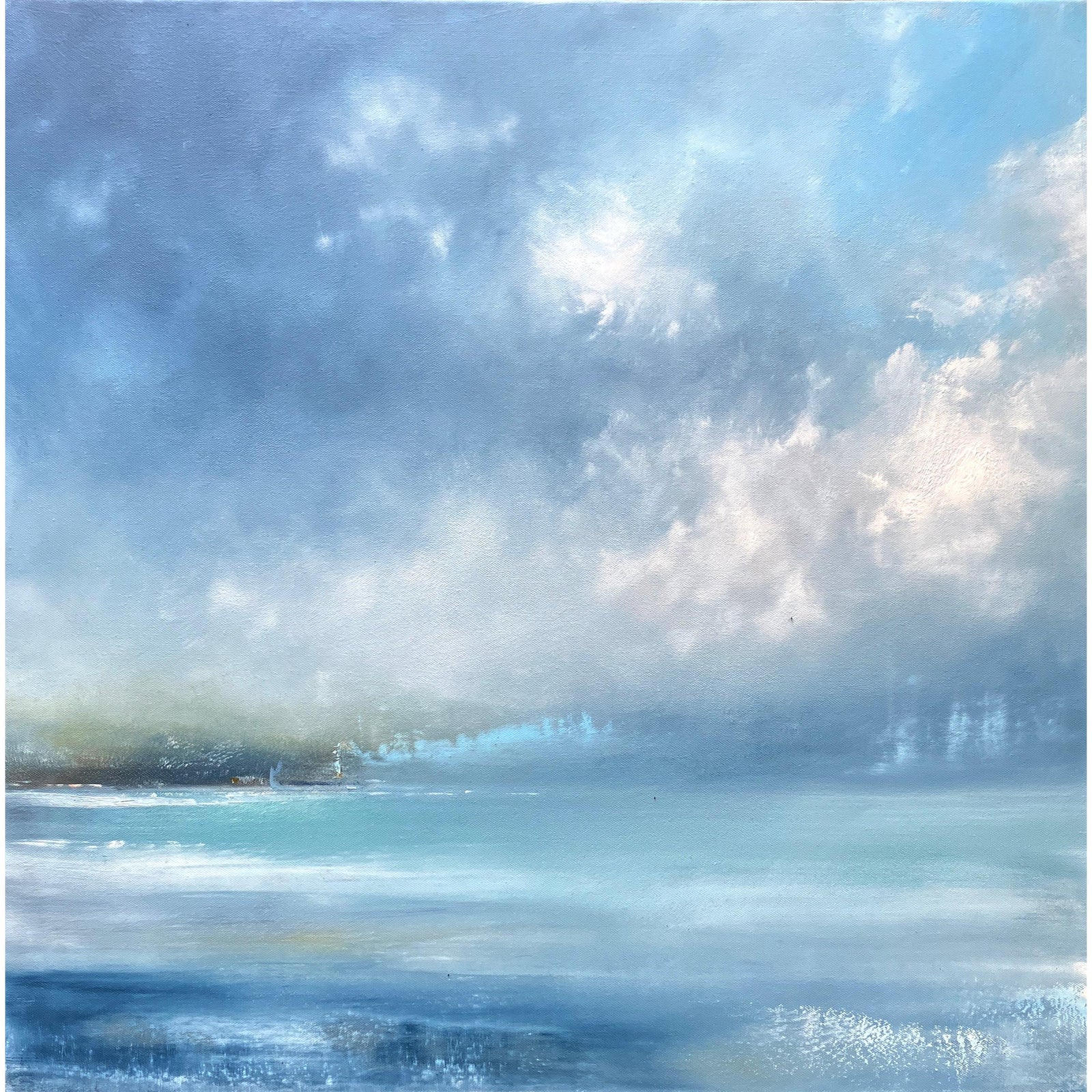 'Alignment' oil on canvas by Ben Lucas, available at Padstow Gallery, Cornwall