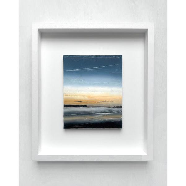 'Last Light Stepper' oil original painting by Georgia Hart, available at Padstow Gallery, Cornwall