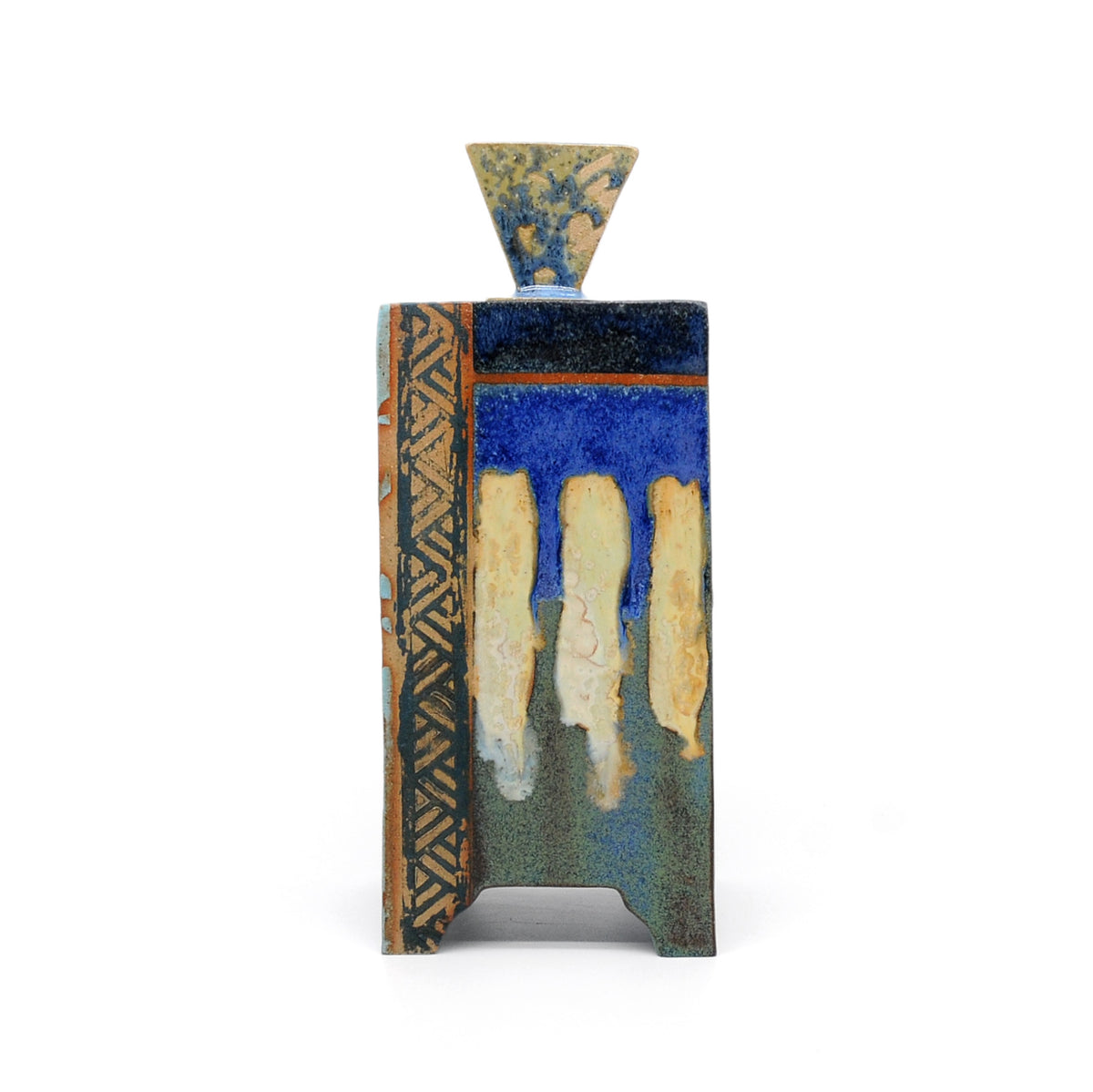 MK59 Tall Box By Miae Kim ceramics available at Padstow Gallery, Cornwall