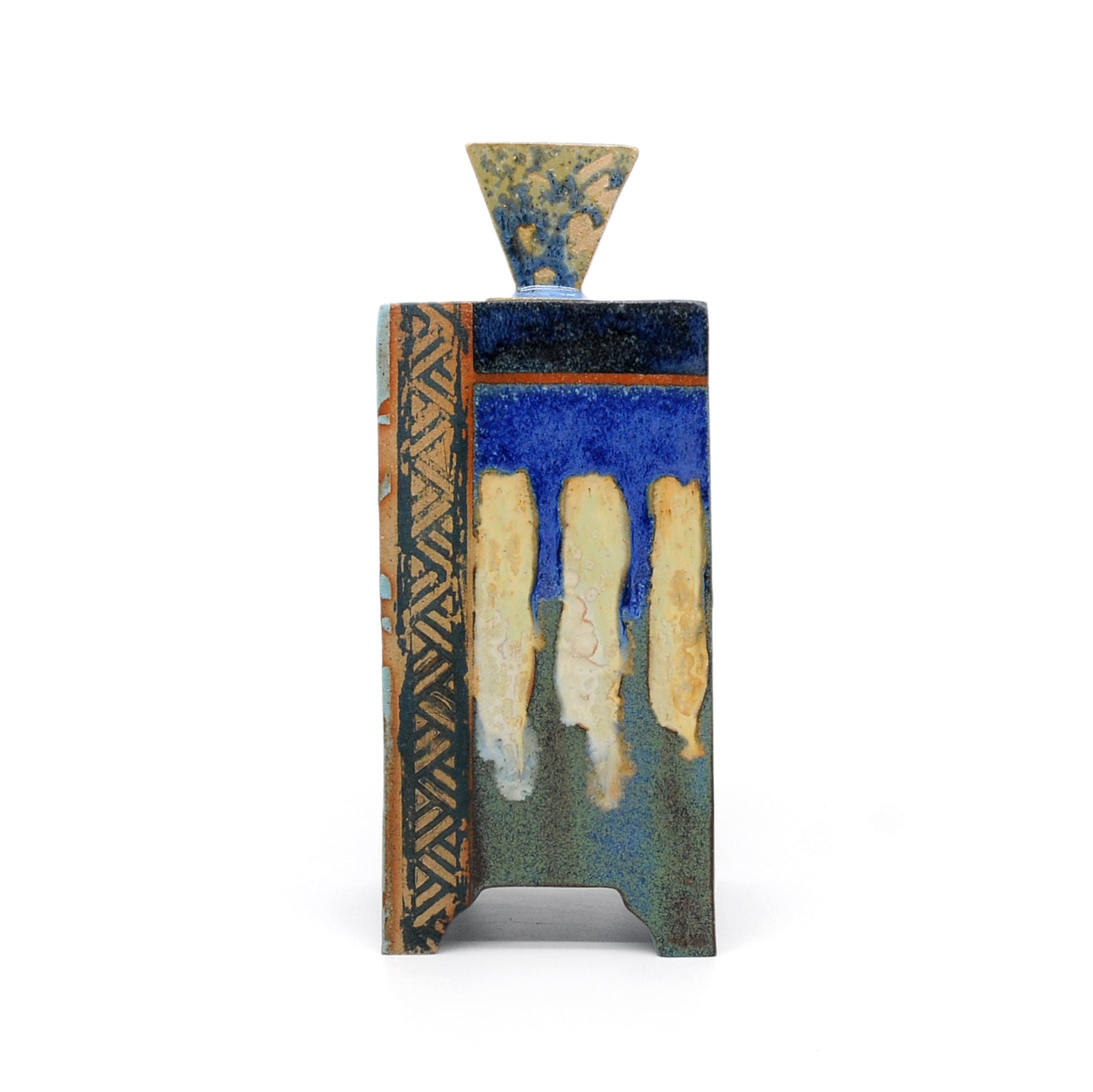 MK59 Tall Box By Miae Kim ceramics available at Padstow Gallery, Cornwall