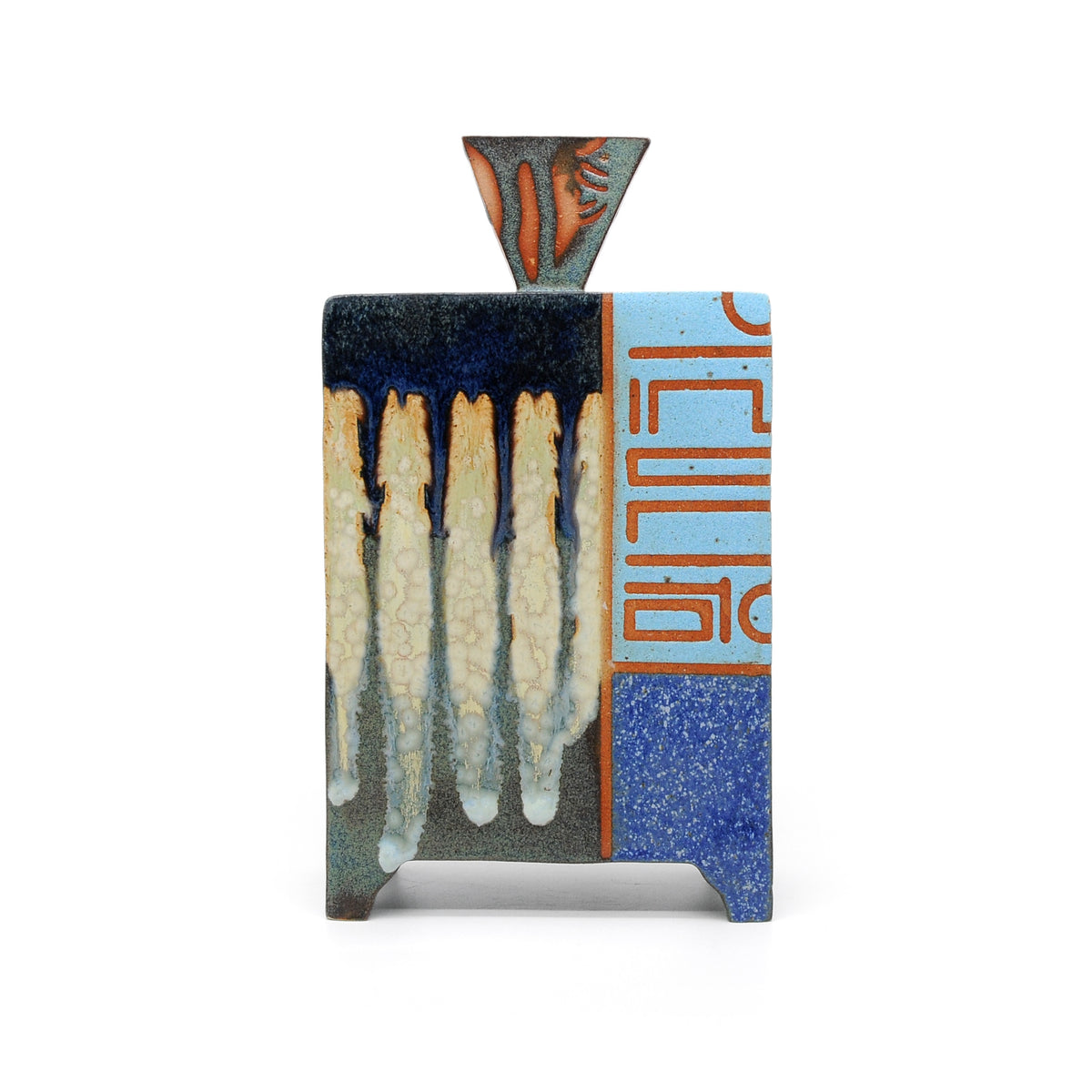 MK57 Bamboo Box Arumdaum By Miae Kim ceramics available at Padstow Gallery, Cornwall
