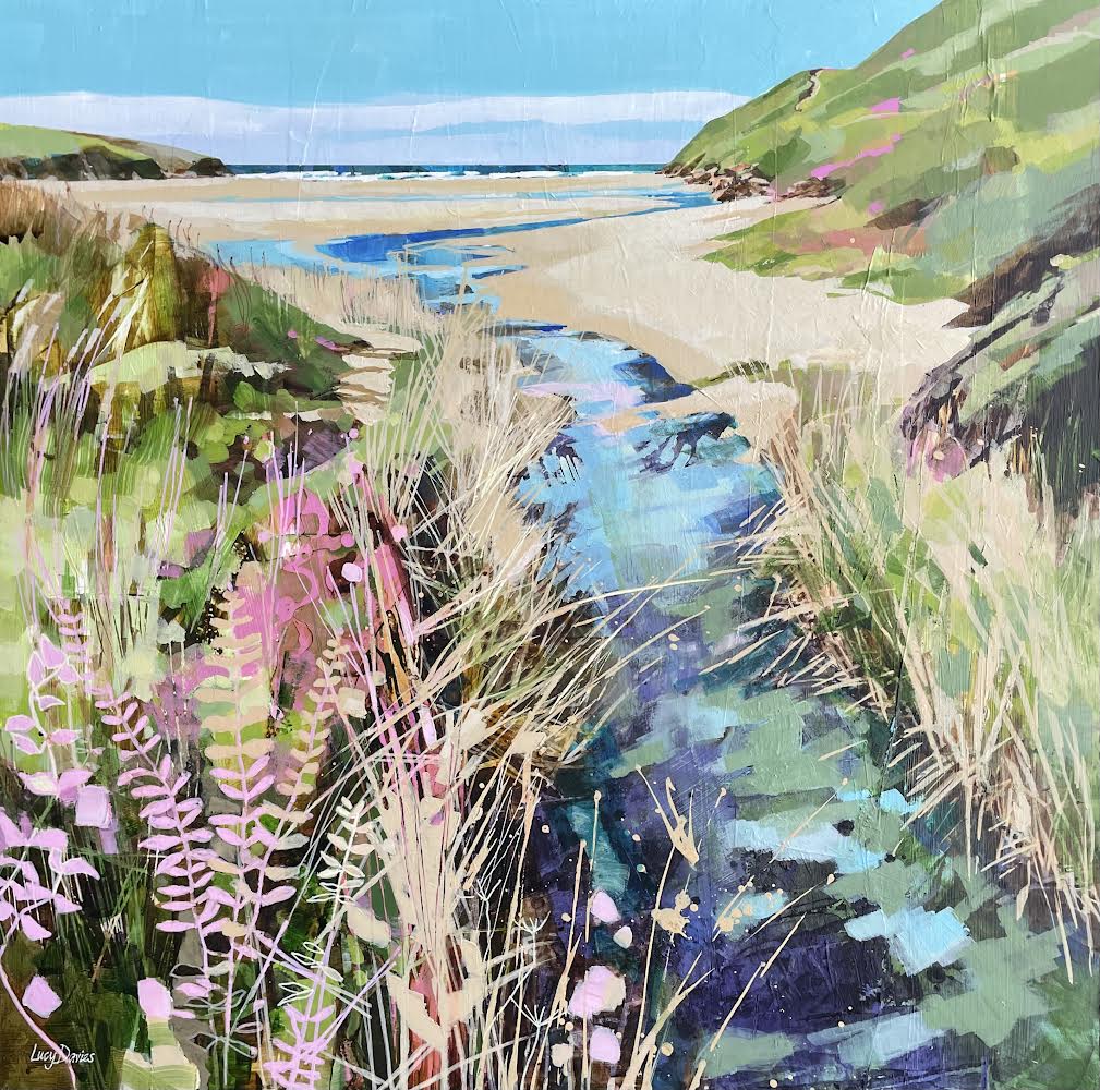 The River at Porthcothan by Lucy Davies