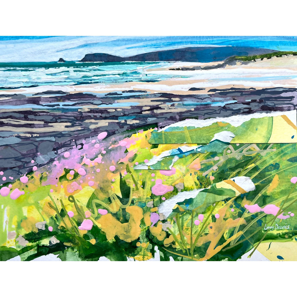 Trevose from Constantine by Lucy Davies available at Padstow Gallery, Cornwall