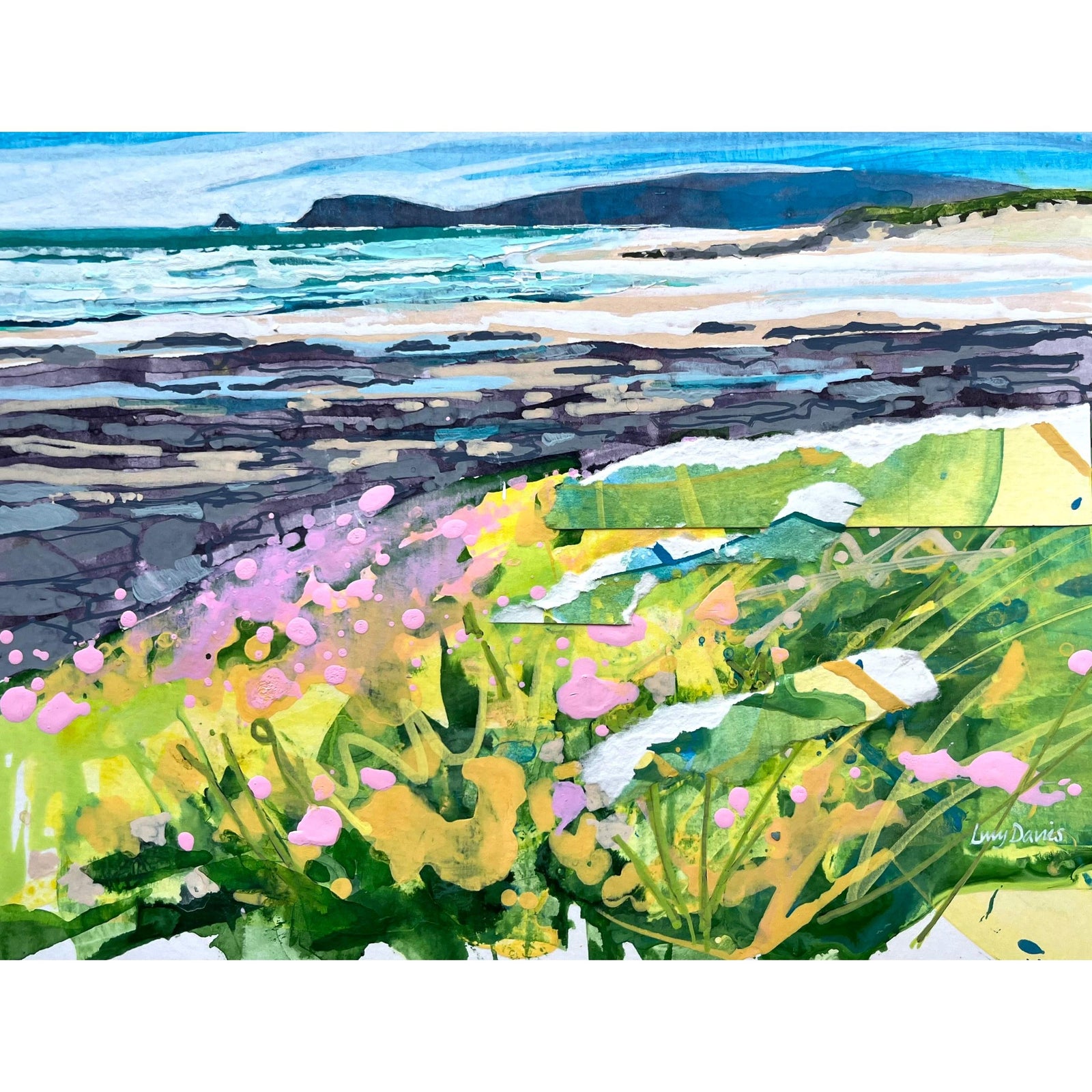 Trevose from Constantine by Lucy Davies available at Padstow Gallery, Cornwall