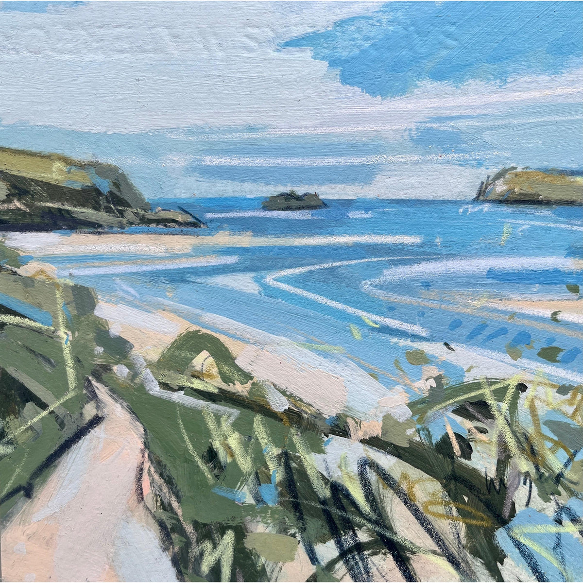 Last Of The Summer Sun by Imogen Bone, available at Padstow Gallery, Cornwall