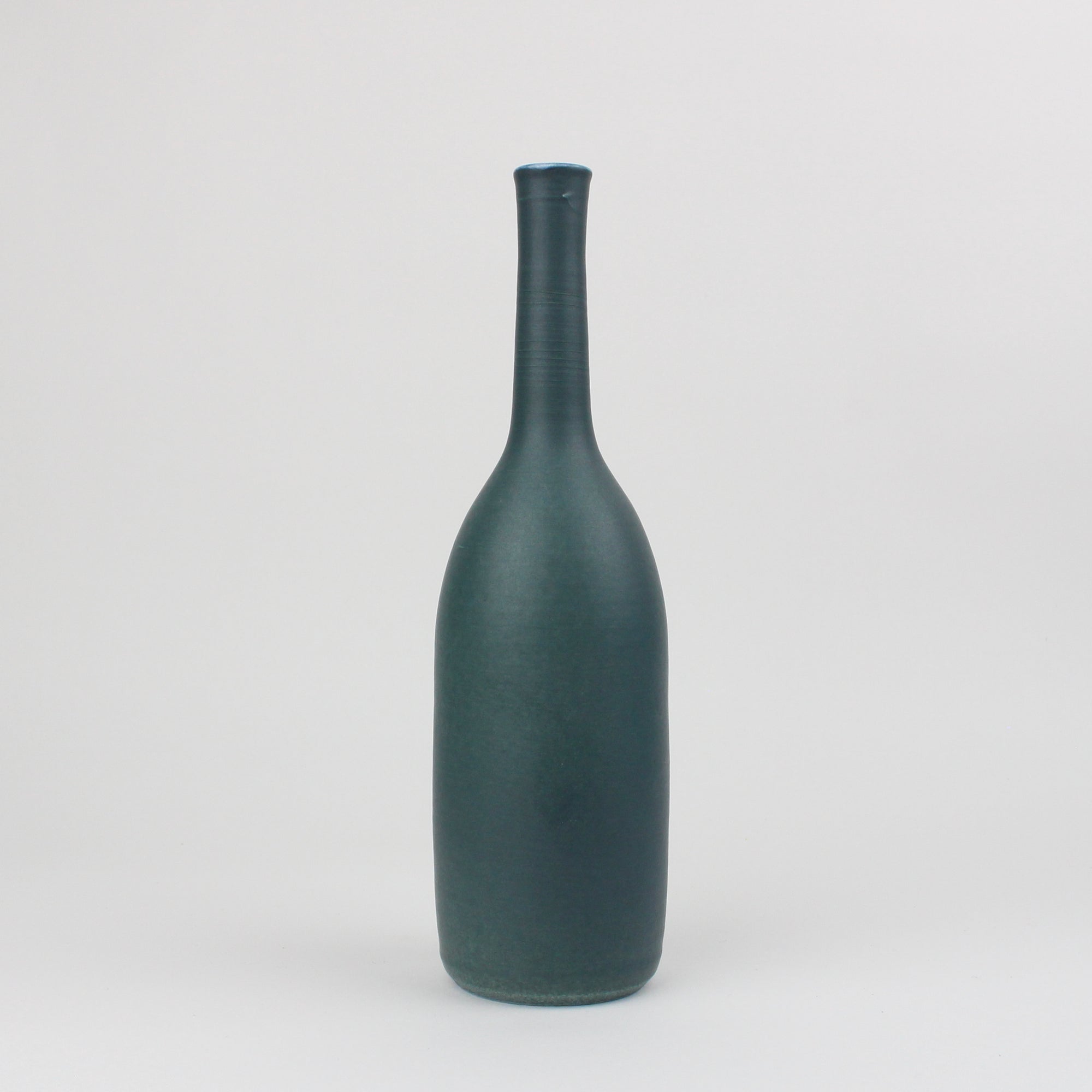 LB173 Deep Teal Bottle by Lucy Burley available at Padstow Gallery, Cornwall