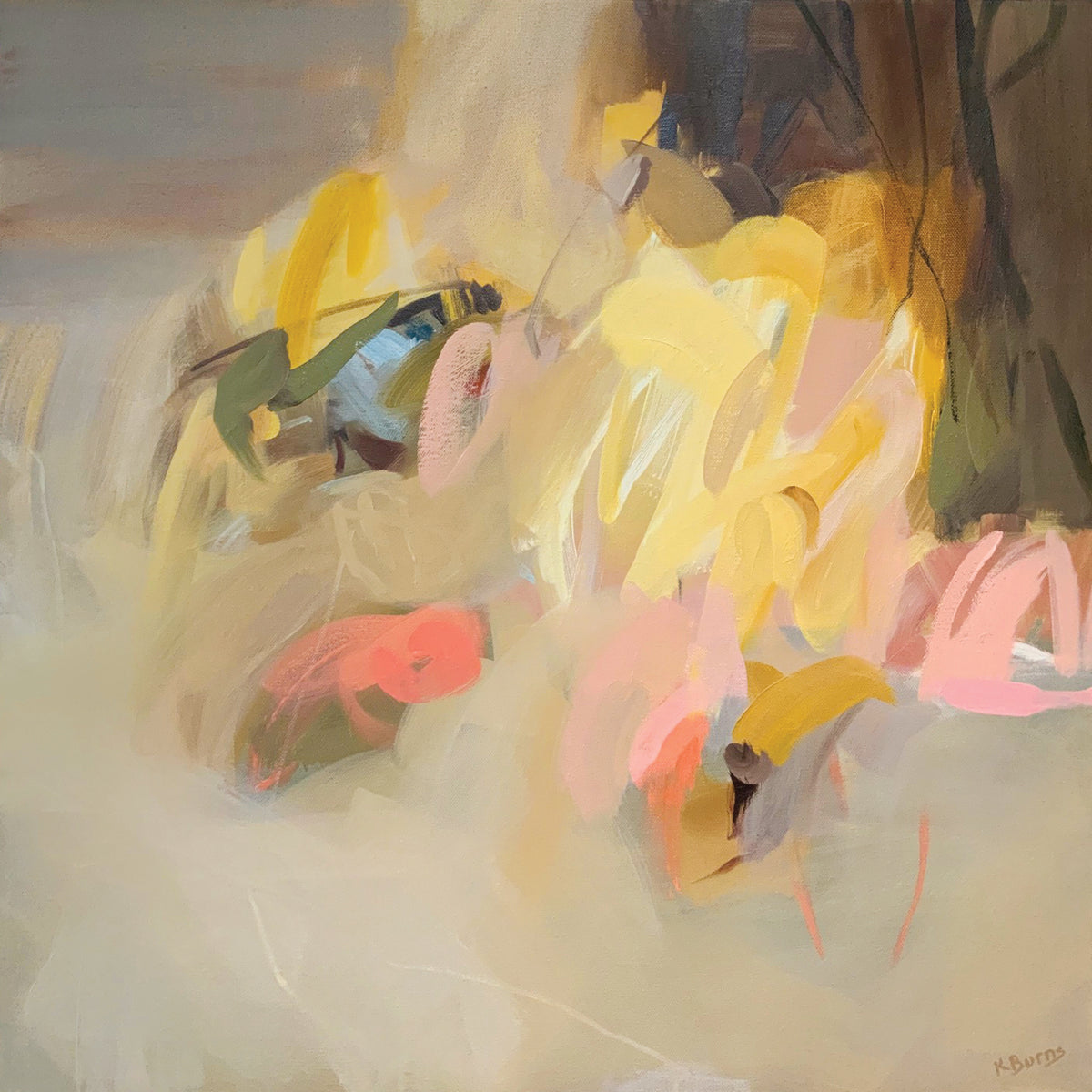 Mays Dance oil on canvas by Kate Burns fine art, available at Padstow Gallery, Cornwall