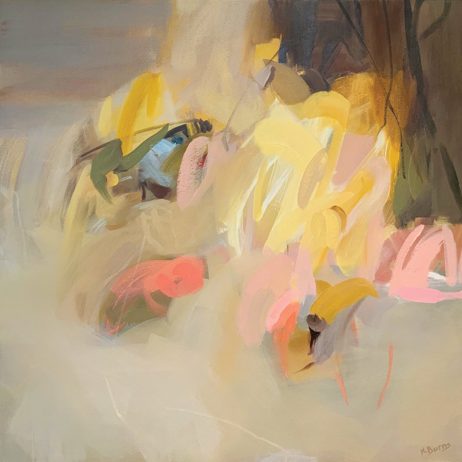 Mays Dance oil on canvas by Kate Burns fine art, available at Padstow Gallery, Cornwall