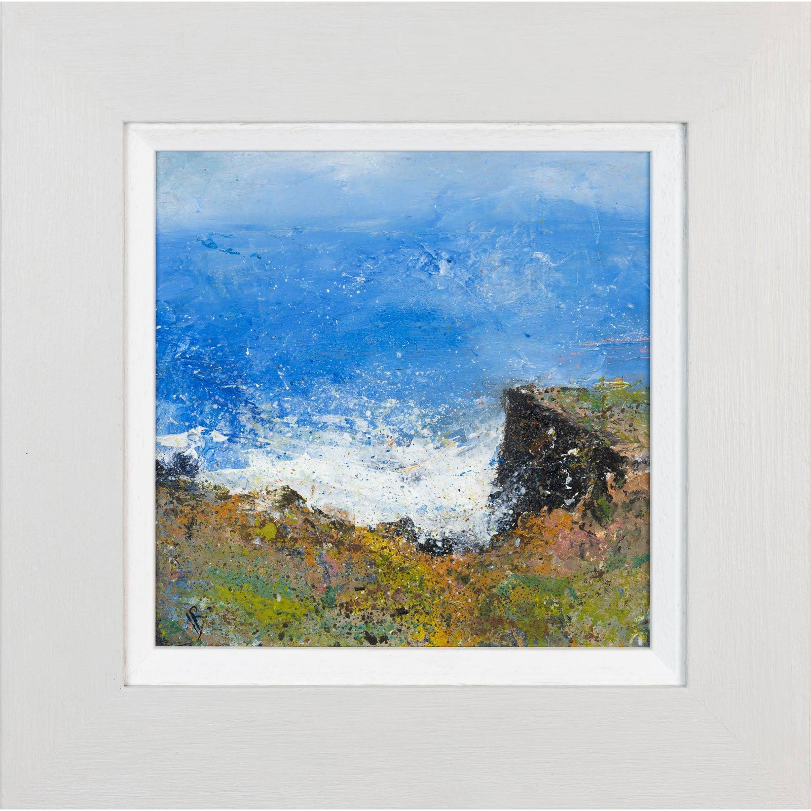 Mists break the storm an oil original by Ian Rawnsley, available at Padstow Gallery, Cornwall