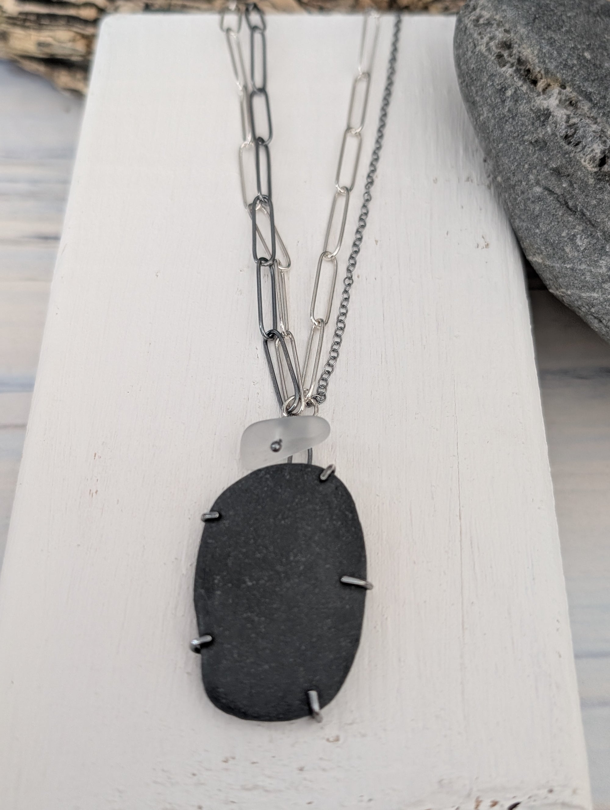 SA N62 Handmade Silver Necklace by Sandra Austin available at Padstow Gallery Cornwall