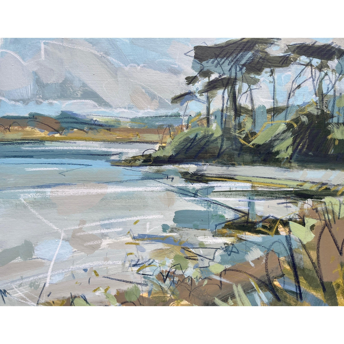 River Trees by Imogen Bone, available at Padstow Gallery, Cornwall