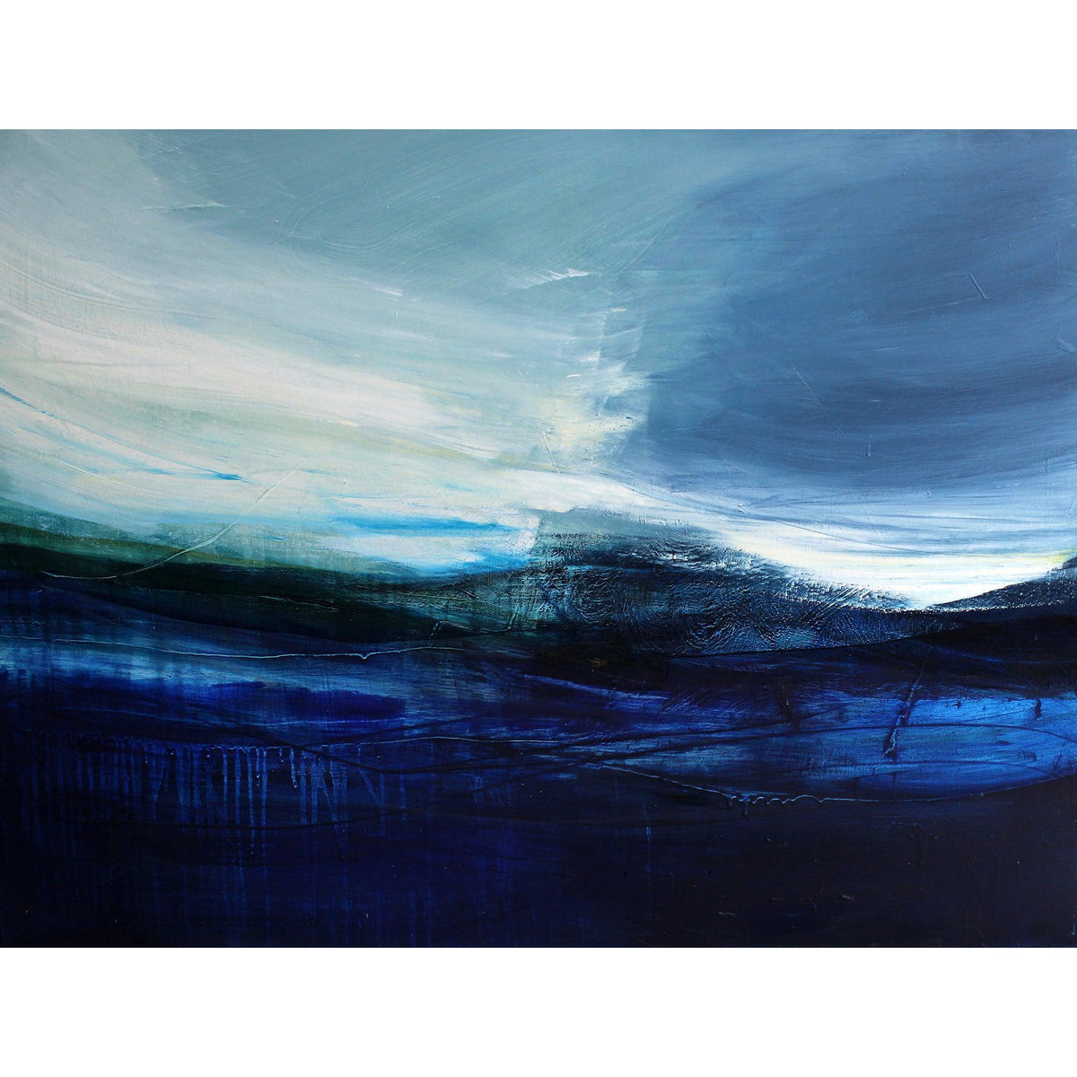 &#39;Riders of the sea&#39; oil original by Justine Lois Thorpe, available at Padstow Gallery, Cornwall