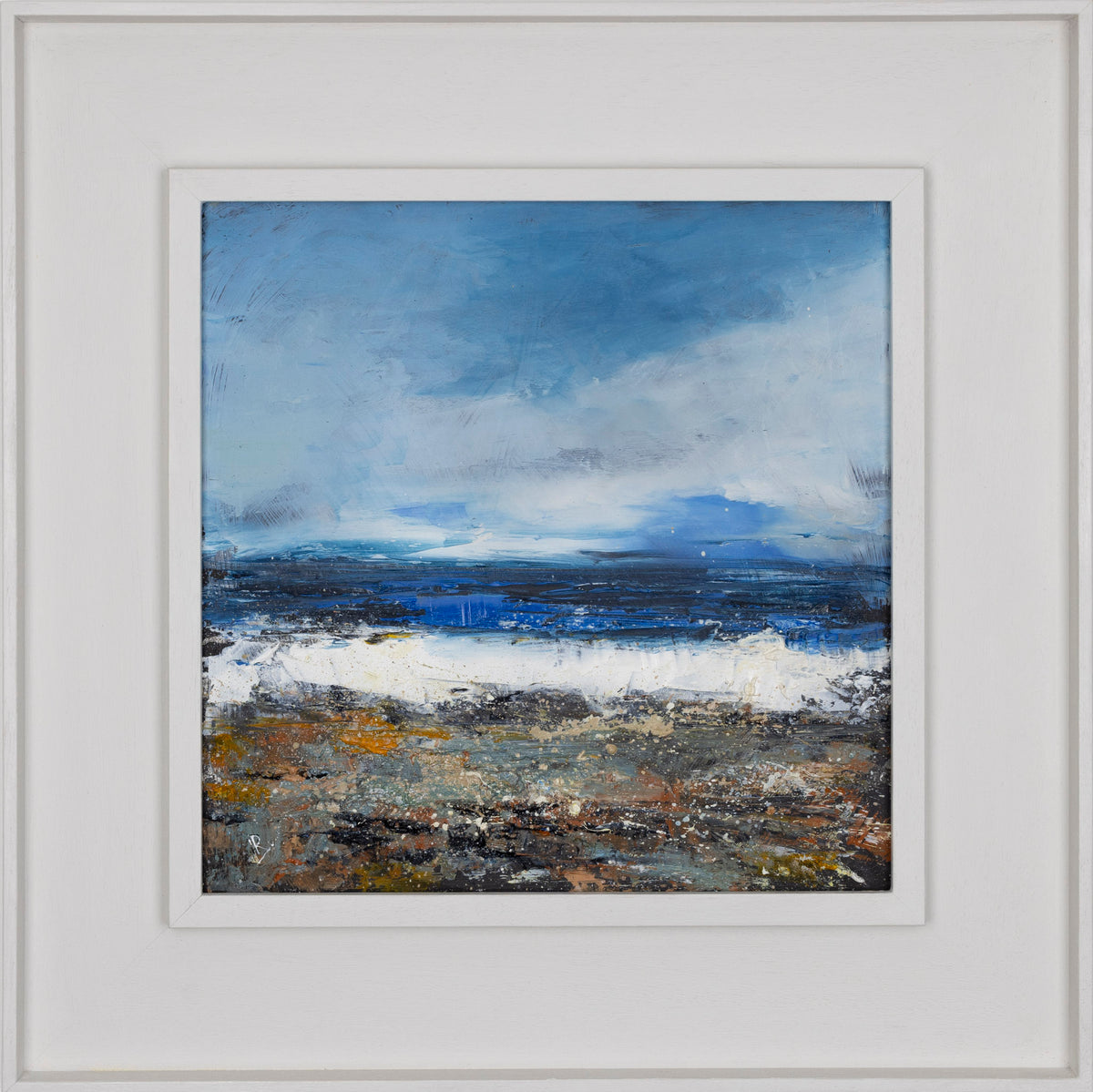 Rock Pooling, Low Tide by Ian Rawnsley available at Padstow Gallery, Cornwall