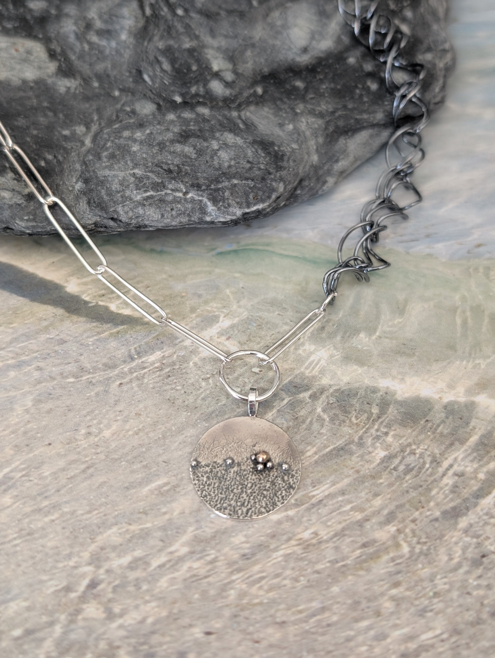 SA N65 Handmade Silver Necklace by Sandra Austin available at Padstow Gallery Cornwall