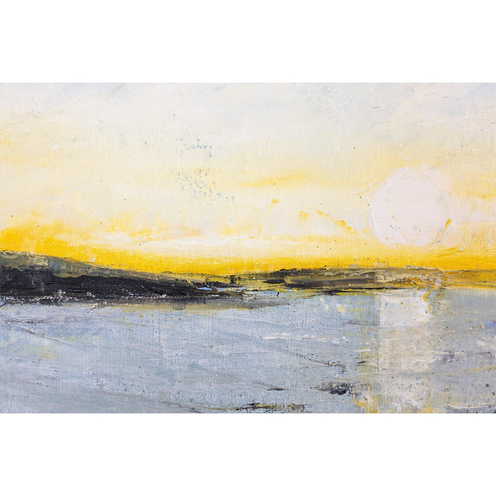 Sunset over Trevone Bay an oil original by Ian Rawnsley, available at Padstow Gallery, Cornwall