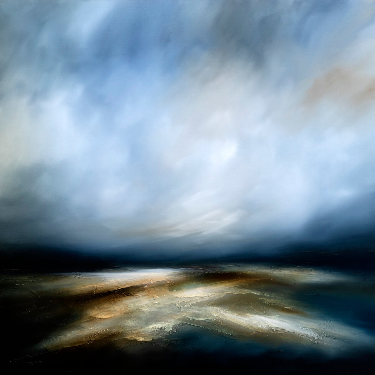 'The Fallen Seas' oil on canvas original by Paul Bennett, available at Padstow Gallery, Cornwall