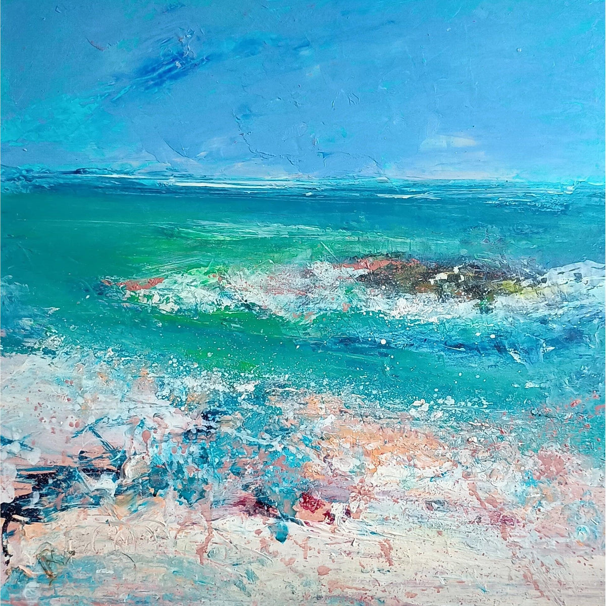 Trevone Colours by Ian Rawnsley available at Padstow Gallery, Cornwall