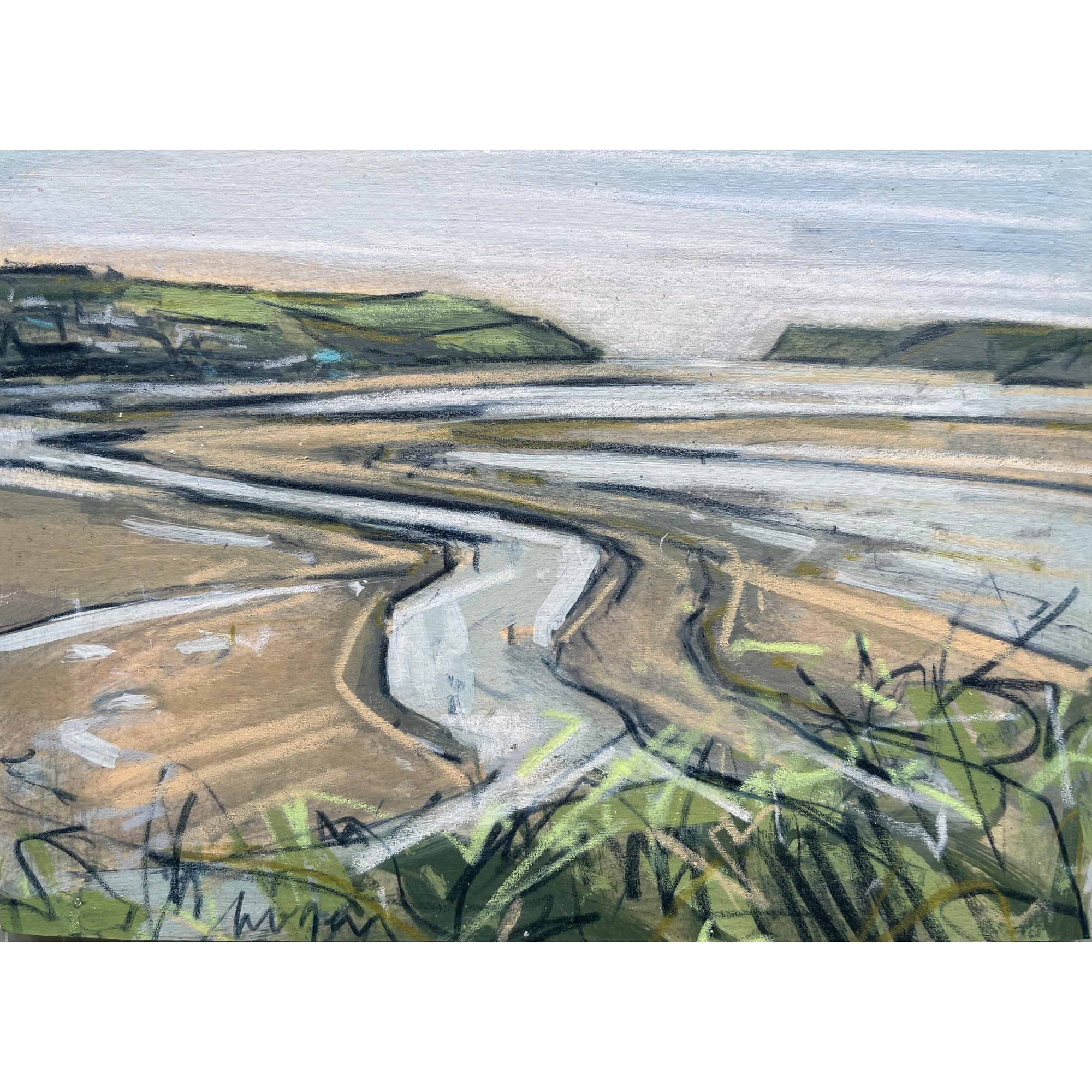 Where did all the water go? by Imogen Bone, available at Padstow Gallery, Cornwall