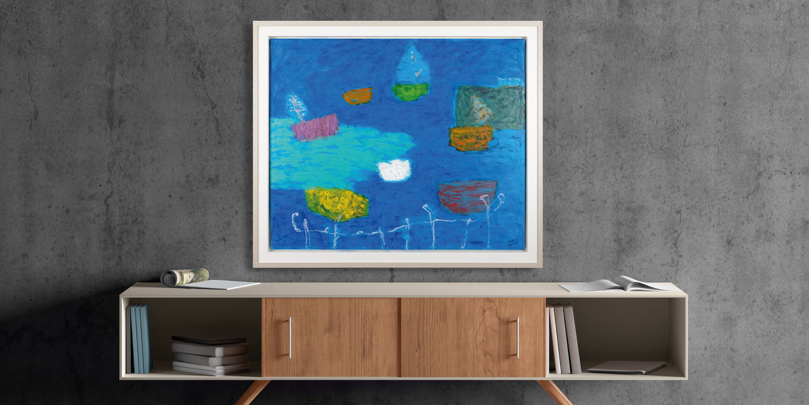 Adventure Beyond the Railings by David Pearce, available at Padstow Gallery, Cornwall