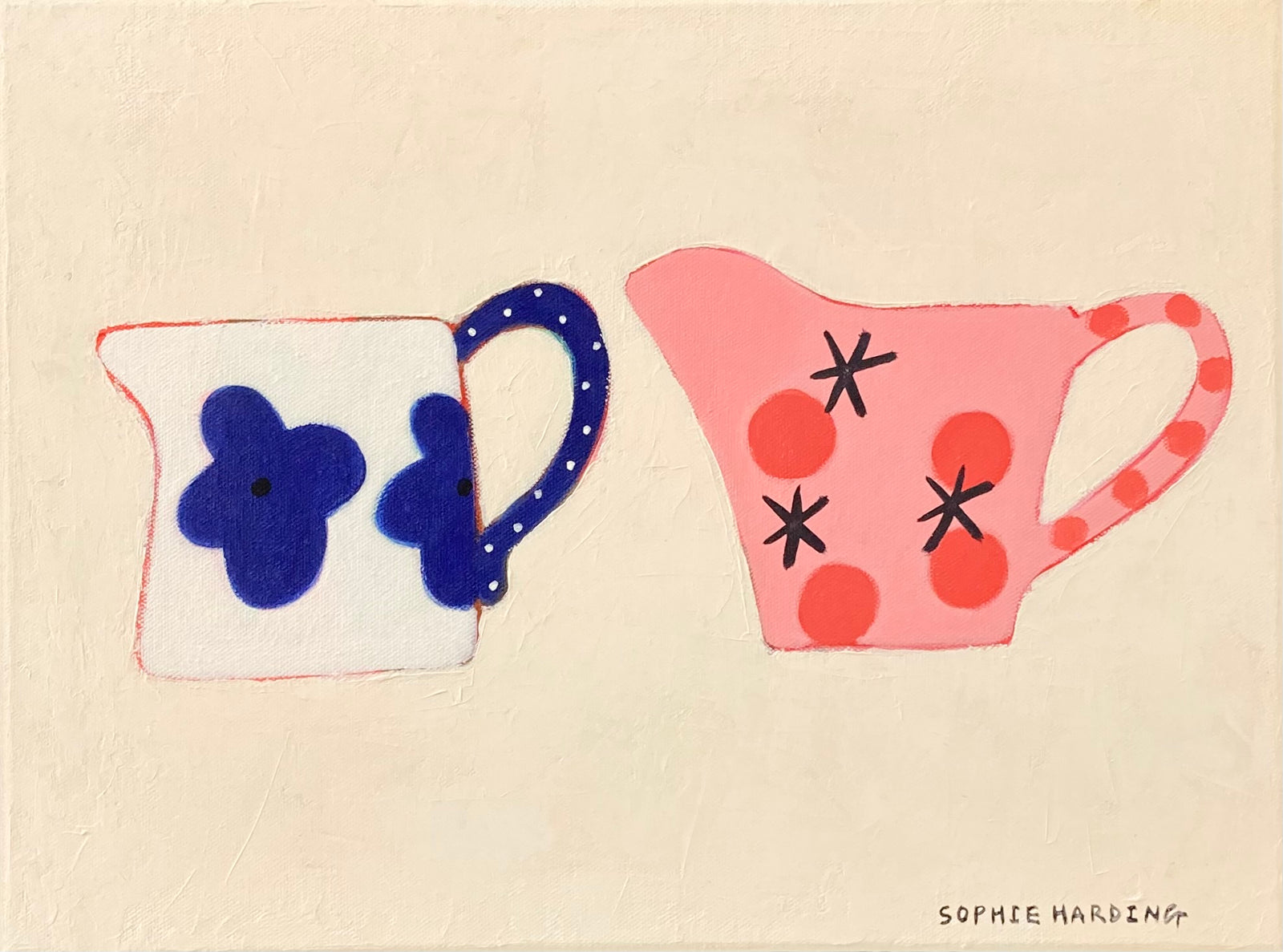 Handmade Jugs by Sophie Harding available at Padstow Gallery, Cornwall 