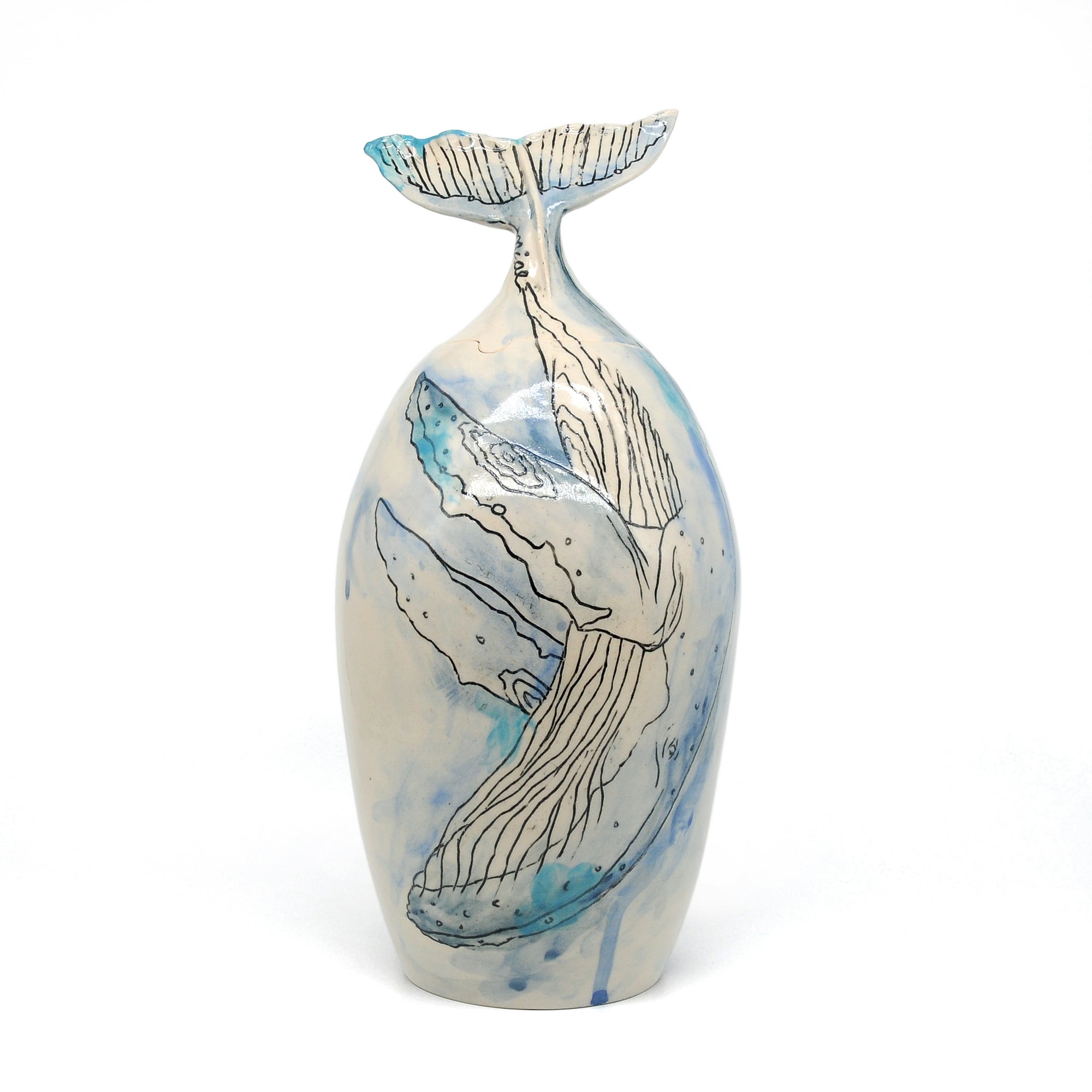 MK32 Humpback Whale by Miae Kim, available at Padstow Gallery, Cornwall