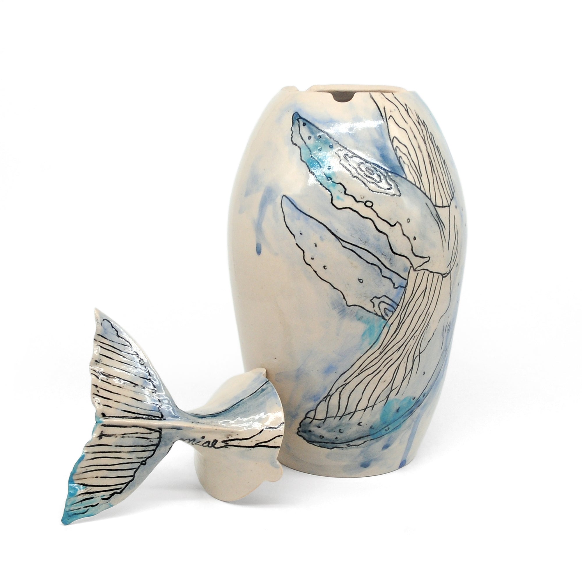 MK32 Humpback Whale by Miae Kim, available at Padstow Gallery, Cornwall