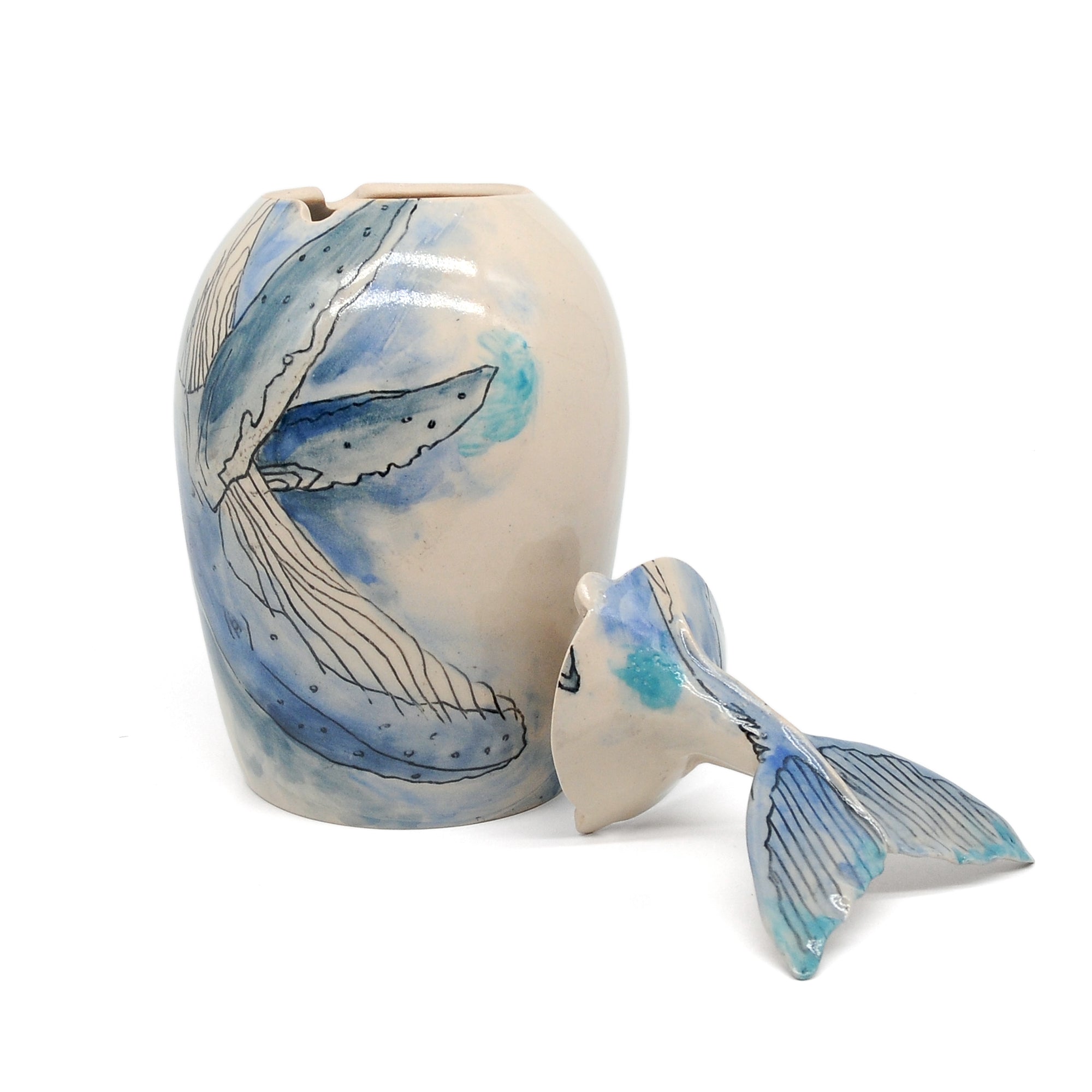 MK33 Humpback Whale by Miae Kim, available at Padstow Gallery, Cornwall