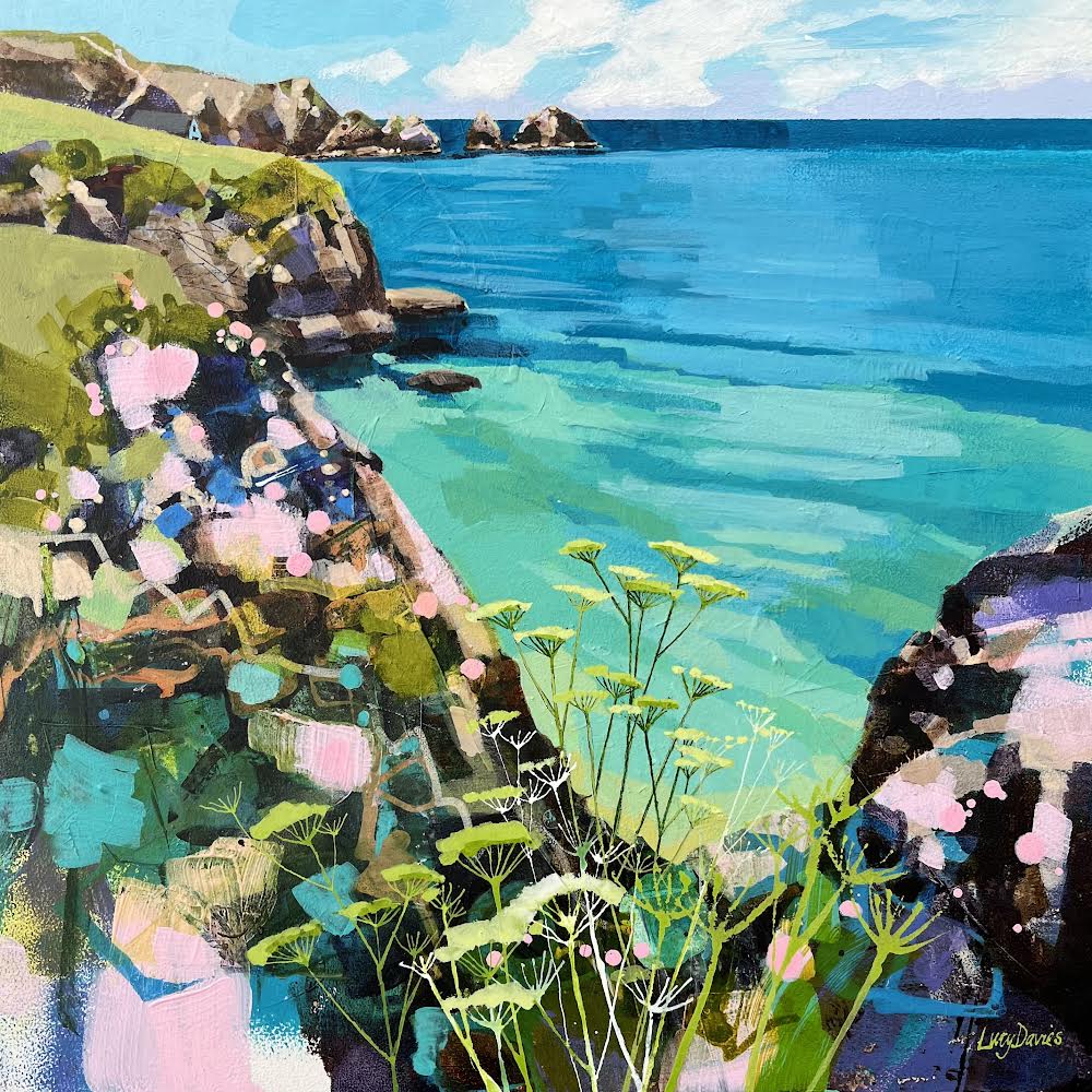 “Mother Ivey's Bay” by Lucy Davies available at Padstow Gallery, Cornwall