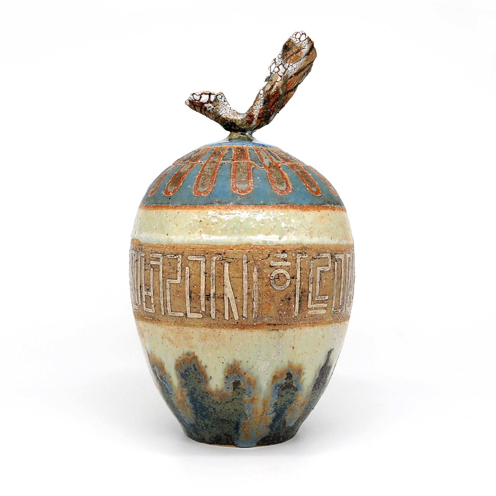 'MK17 Large Lava Jar’ by Miae Kim ceramics, available at Padstow Gallery, Cornwall