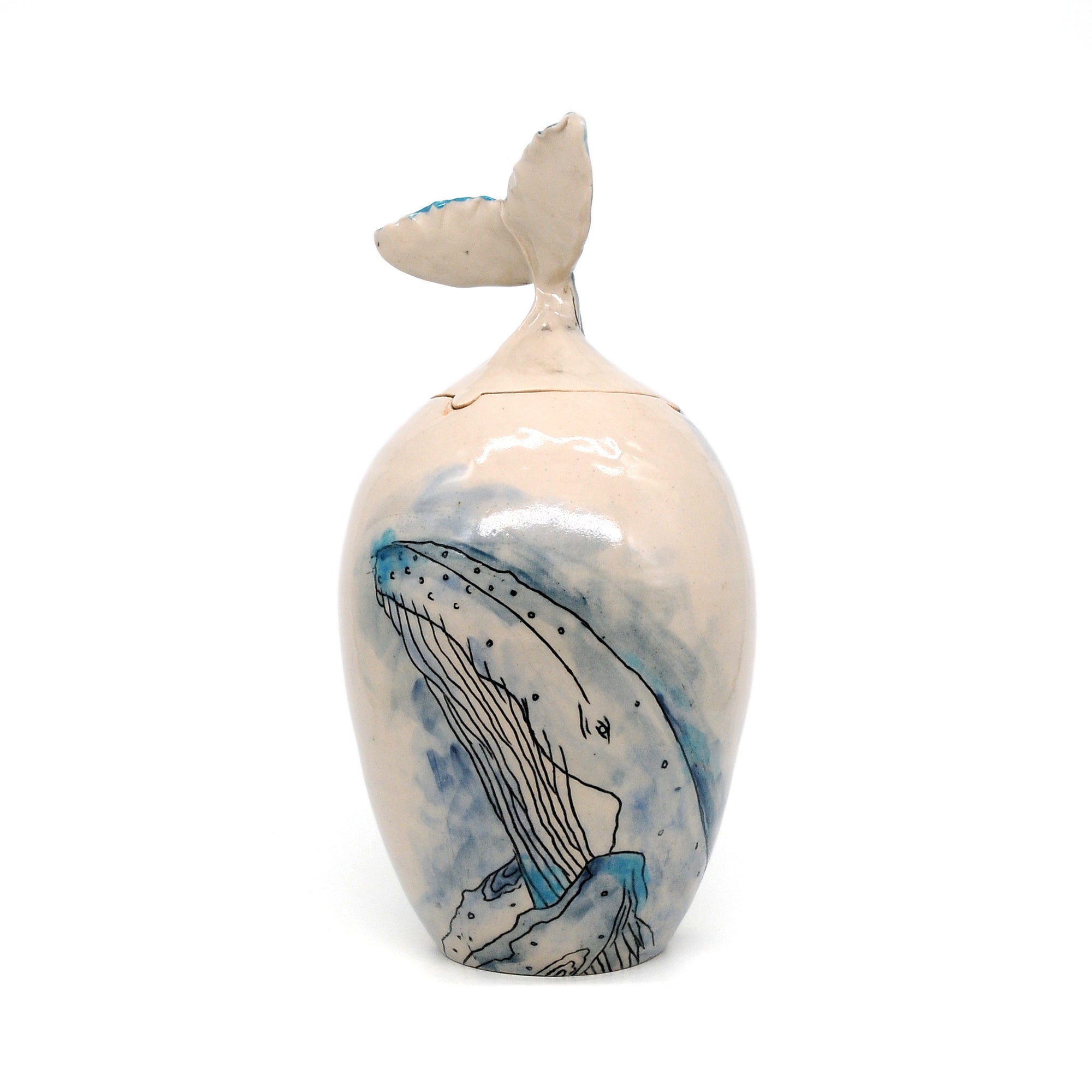 'MK19 Whale’ by Miae Kim ceramics, available at Padstow Gallery, Cornwall