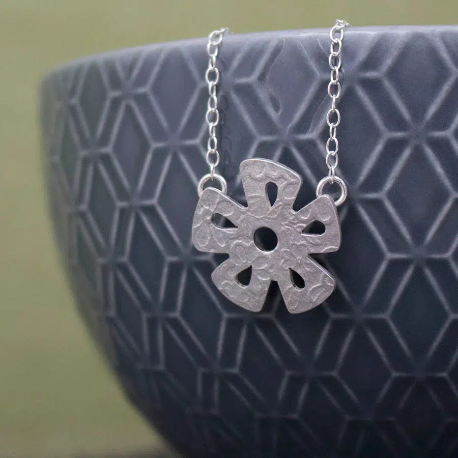 JT336 Watercolour Baby Daisy Necklace by Jo Tinley, at Padstow Gallery, Cornwall