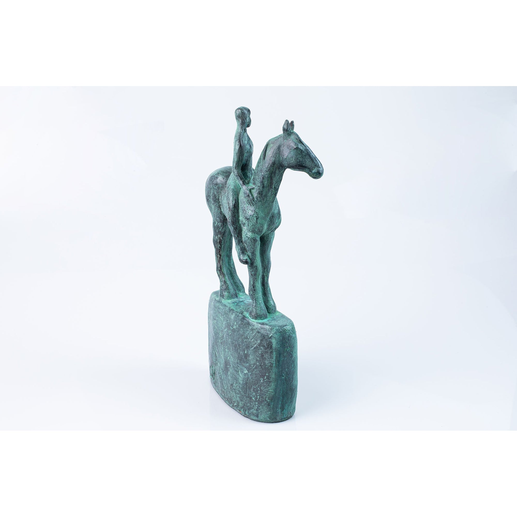 'Leaving' bronze resin by Sophie Howard, at Padstow Gallery, Cornwall