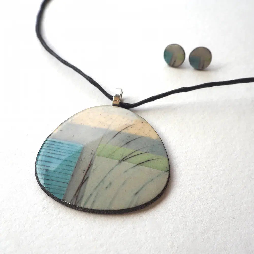 P-MR Mere Rounded Pendant by Karen Howarth at Padstow Gallery, Cornwall