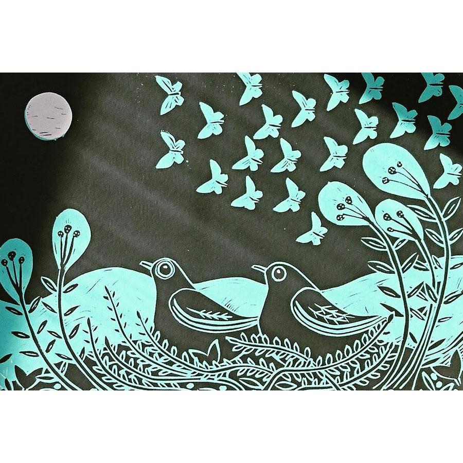 A New Direction (grey) by Liz Toole, screenprint